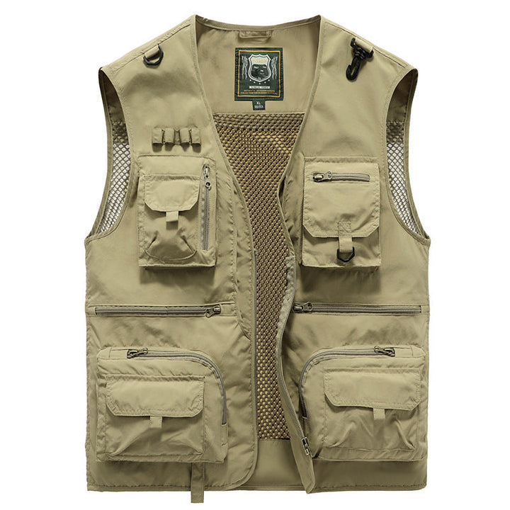 Damen Cargo Weste, atmungsaktiv mit vielen Taschen, ideal für Outdoor, Reise & Freizeit.