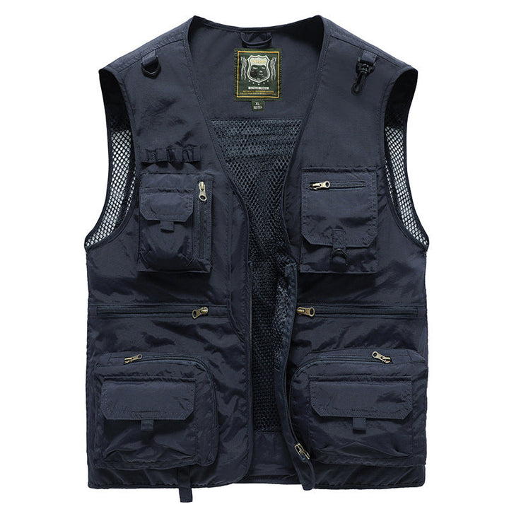 Atmungsaktive Damen Outdoor-Weste, Cargo-Design, mit praktischen Reißverschlusstaschen für Angeln & Wandern.