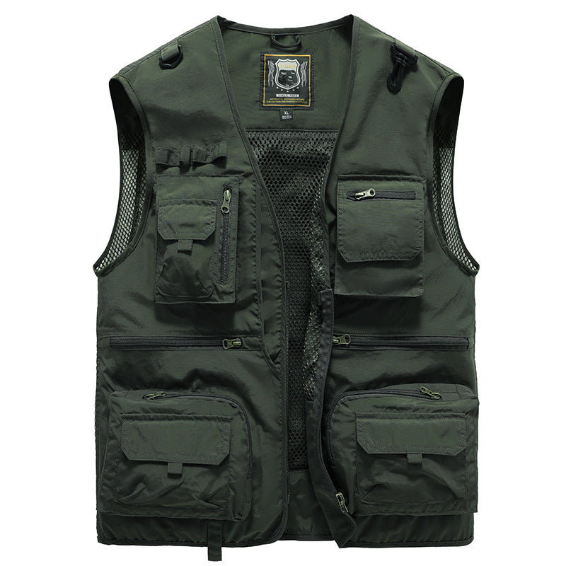 Vielseitige Damen Utility-Weste für Outdoor, Wandern, Angeln & Reisen, mit viel Stauraum.
