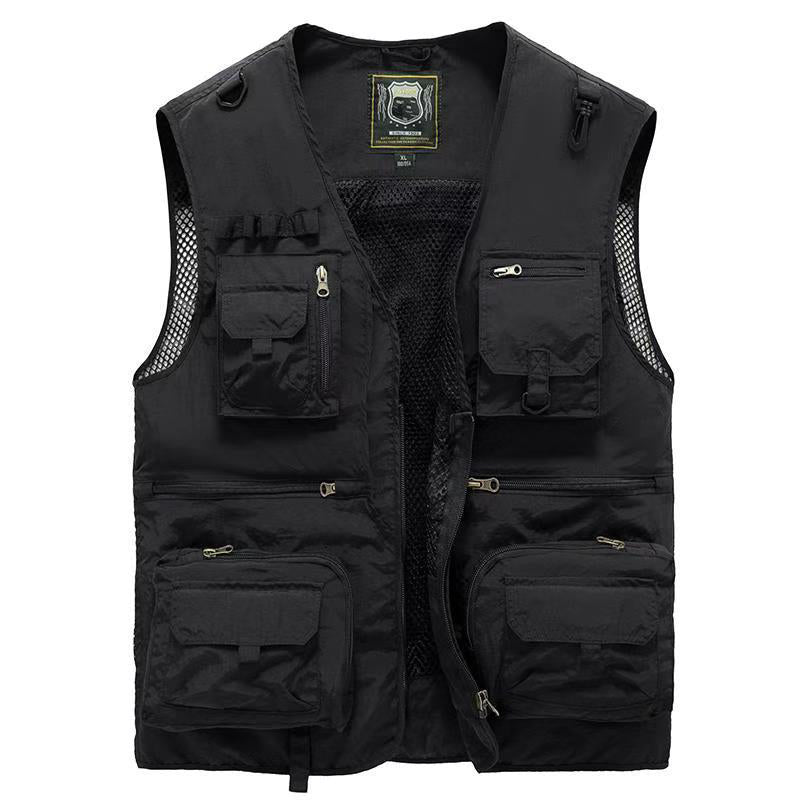 Modische Damen Cargo Weste, atmungsaktiv & bequem, perfekt für Outdoor-Abenteuer & Freizeit.