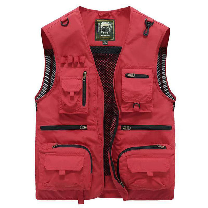 Praktische Damen Weste mit vielen Taschen für Angeln, Wandern & Safari, atmungsaktiv & leicht.