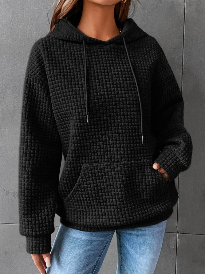 Bequemer Damen Kapuzenpullover aus weichem Stoff für maximalen Komfort. Ideal als Wohlfühlmode.