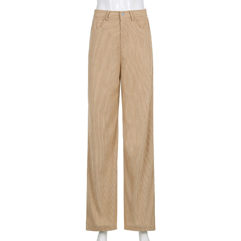 Trendige Damen Cordhose mit weitem Bein für modernen Komfort und zeitlosen Stil, ideal für jeden Anlass.