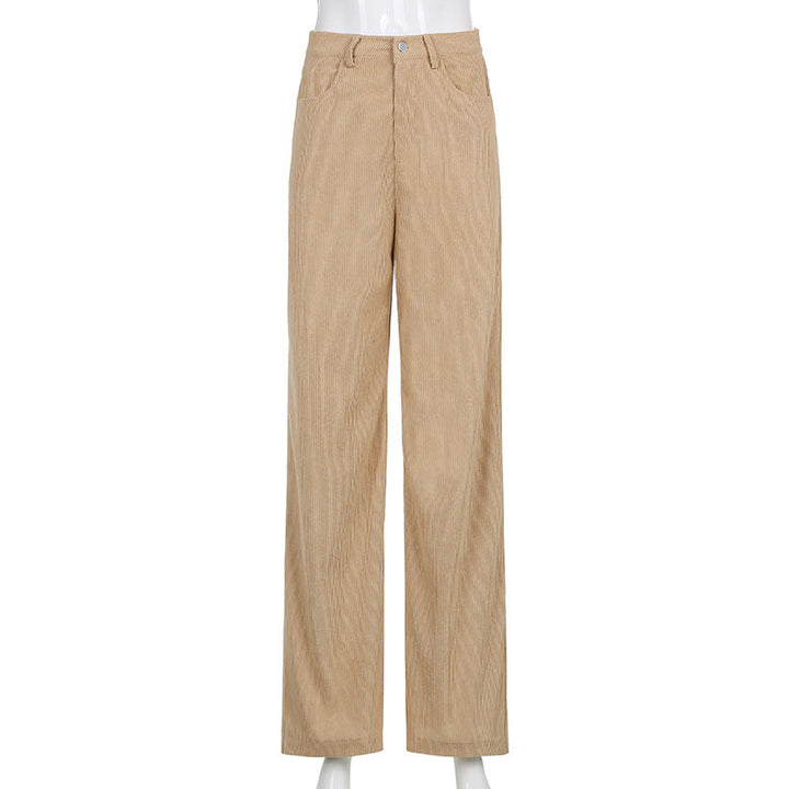 Trendige Damen Cordhose mit weitem Bein für modernen Komfort und zeitlosen Stil, ideal für jeden Anlass.
