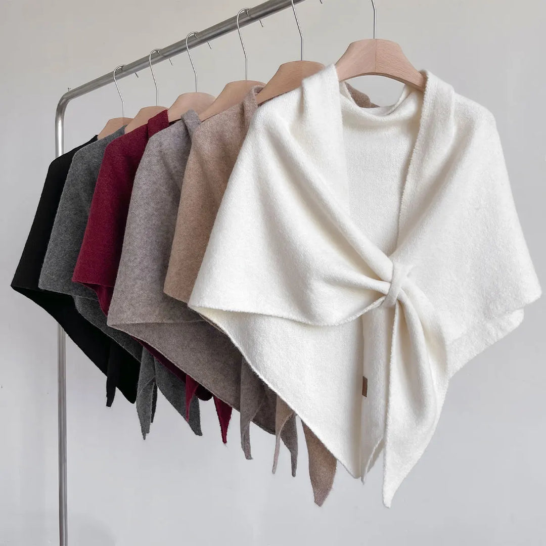 Vielseitiges Damen Dreieckstuch, tragbar als Schal oder Halstuch. Eleganter Modeschal für Herbst/Winter.