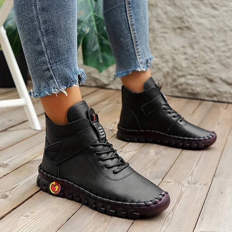 Stylische Damen Herbst Stiefel; vielseitige schwarze Stiefeletten für jeden Anlass.