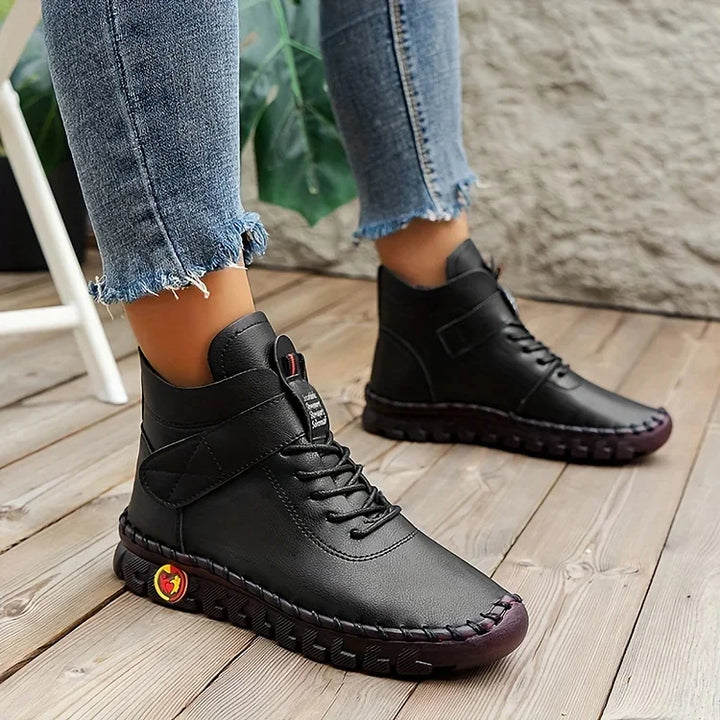 Stylische Damen Herbst Stiefel; vielseitige schwarze Stiefeletten für jeden Anlass.