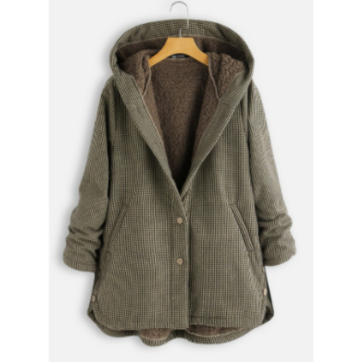 Grüner Langer Damen Hoodie, ein lässiger Kapuzenpullover. Perfekt für vielseitige Casualmode und entspannte Tage.