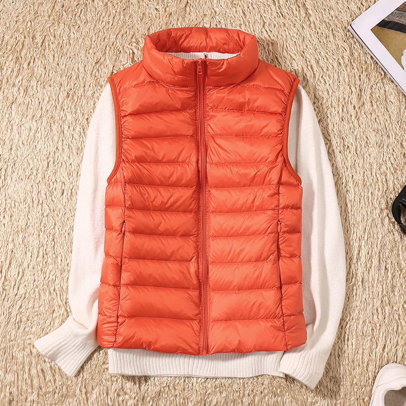 Damen Winterweste, wärmend und ultraleicht, perfekt für Layering bei kalter Witterung.