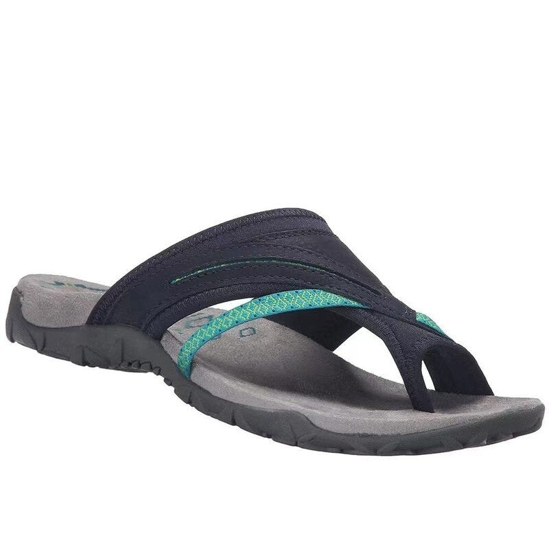 Ultraleichte Damen Flip Flops mit rutschfester Sohle für sicheren Halt am Strand oder Pool. Bequeme Sommersandalen.
