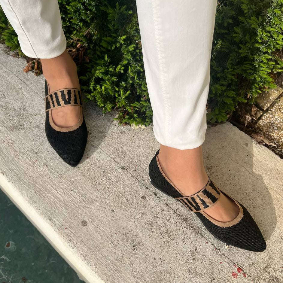 Vielseitige Damen Freizeitschuhe: Ballerinas mit Riemen für Frühlingselegant und Komfort.