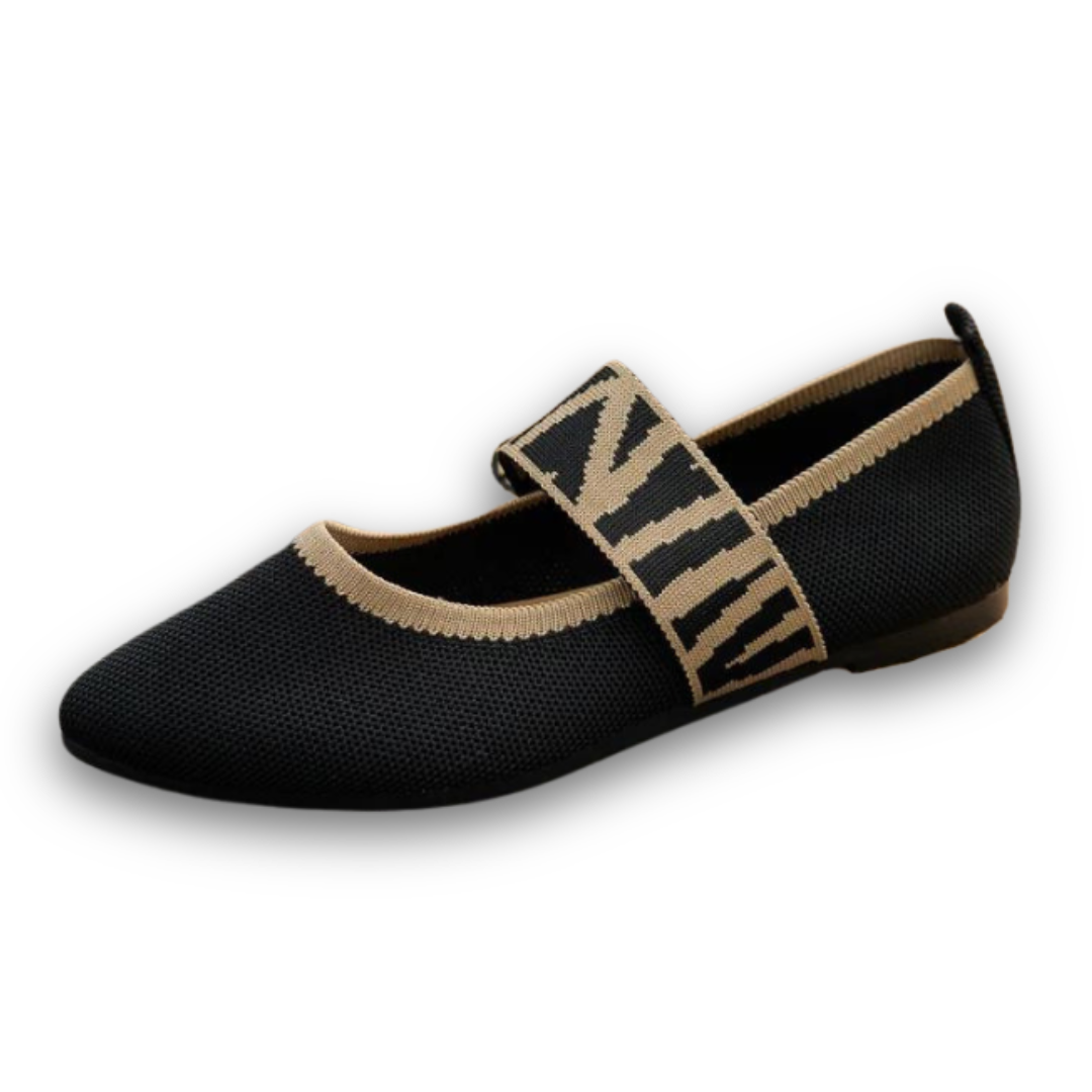 Elegante Damen Frühlings Ballerinas mit Riemen, ideal für stilvolle Alltags-Outfits.