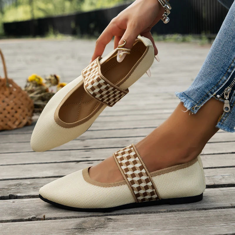 Damen Riemen-Ballerinas für sicheren Halt und femininen Frühlings-Freizeitlook.