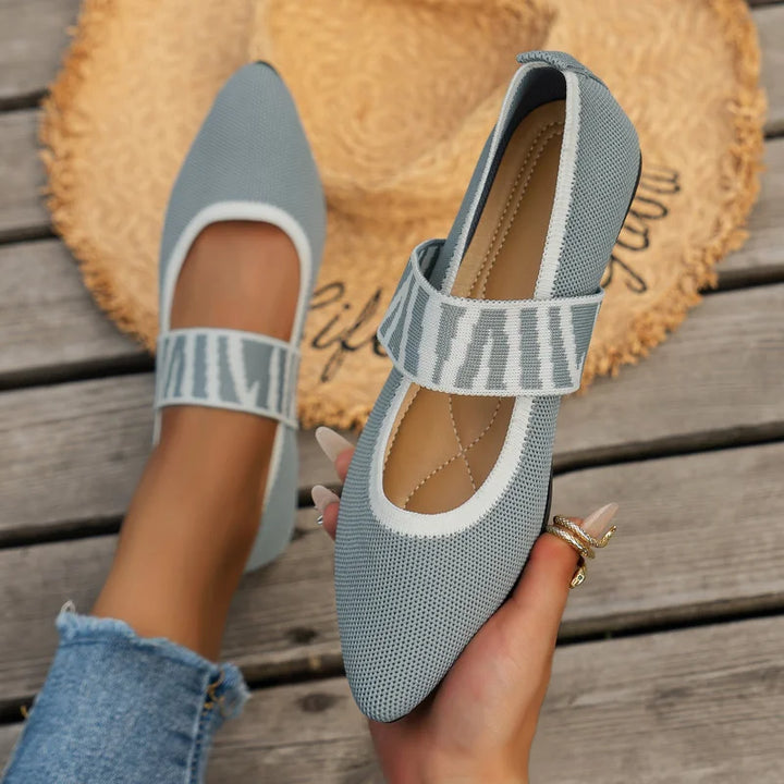 Stilvolle Damen Frühlings Ballerinas mit Riemen: Komfortable Freizeitschuhe für den Alltag.