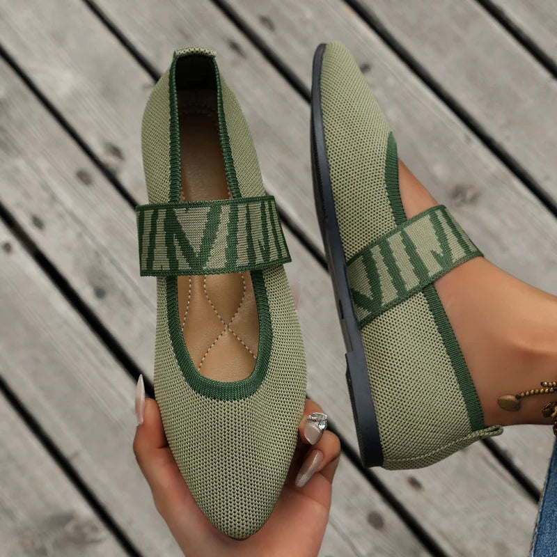 Hochwertige Damen Ballerinas mit Riemen, perfekt für elegante Frühlings-Looks.