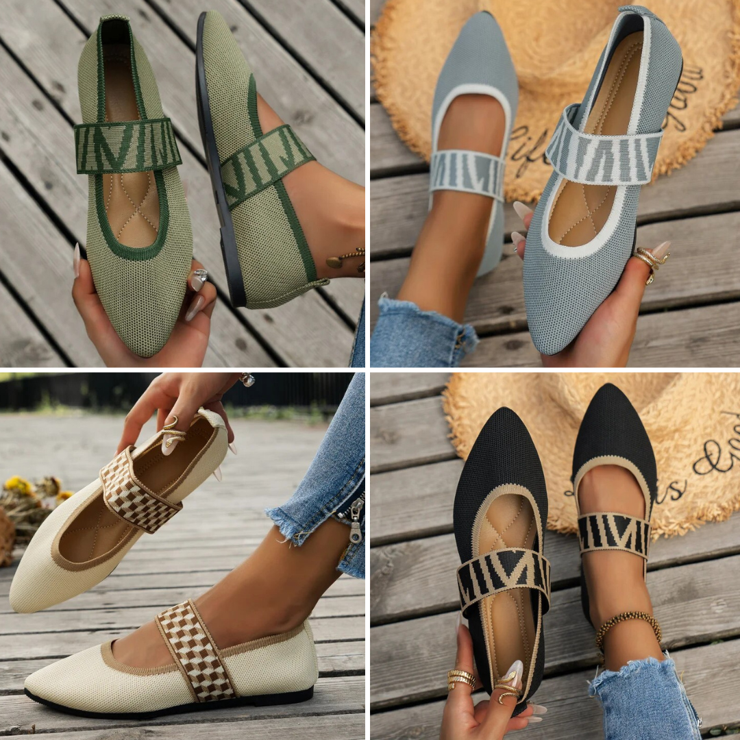 Frühlings-Ballerinas für Damen mit Riemen: Leicht und elegant für den Alltag.