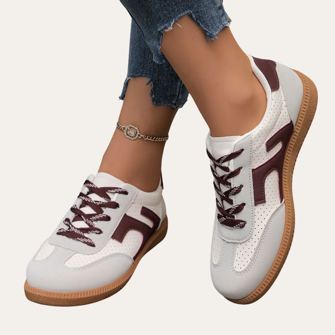 Stilvolle Damen Frühlings-Sneaker für den täglichen Komfort. Bequeme Low-Top Schuhe, perfekt für Freizeit & Alltag.