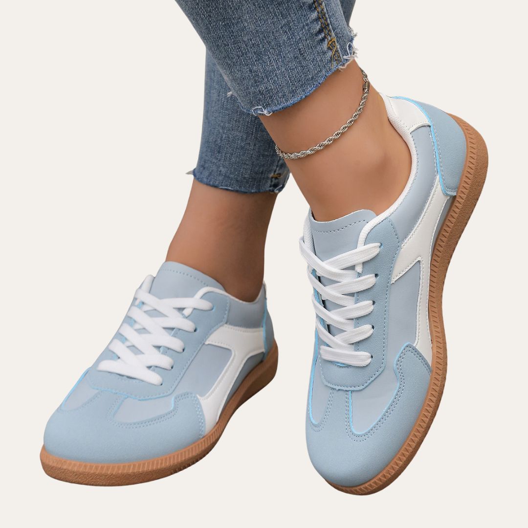 Trendige Damen Frühlingsschuhe: stilvolle Low-Top Sneaker bieten Komfort für jeden Tag. Vielseitige Freizeitschuhe.