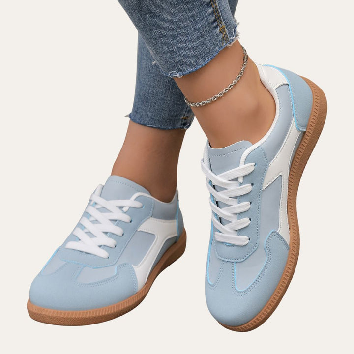 Trendige Damen Frühlingsschuhe: stilvolle Low-Top Sneaker bieten Komfort für jeden Tag. Vielseitige Freizeitschuhe.
