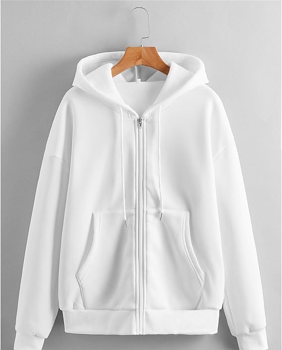Damen Freizeit-Hoodie mit Reißverschluss, komfortabel & stilvoll. Perfekter Kapuzenpullover für den Alltag.