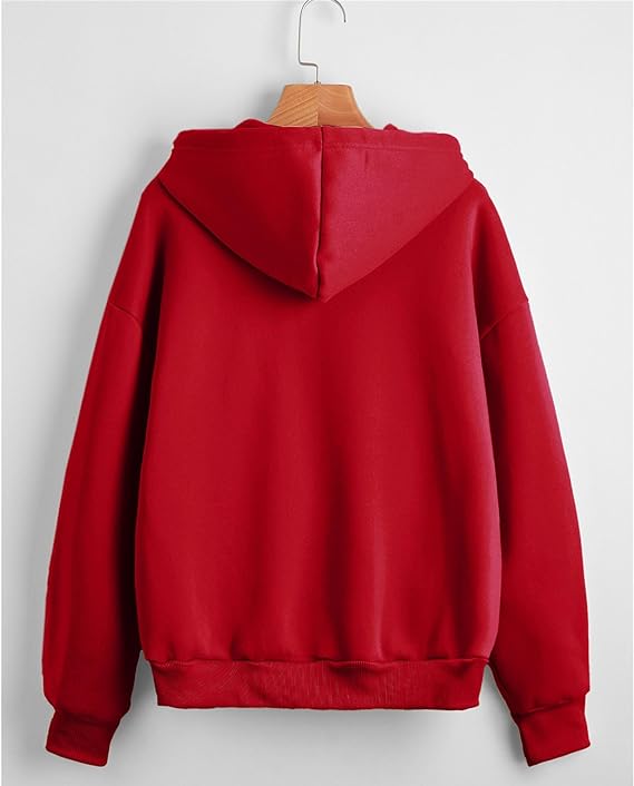 Sportlicher Damen Reißverschluss-Hoodie, leicht kombinierbar mit vielen Outfits.