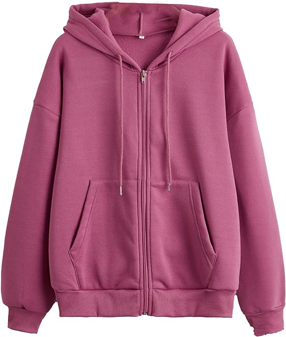 Damen Reißverschluss-Hoodie für ein gemütliches Zuhause-Gefühl. Weicher Kapuzenpullover.