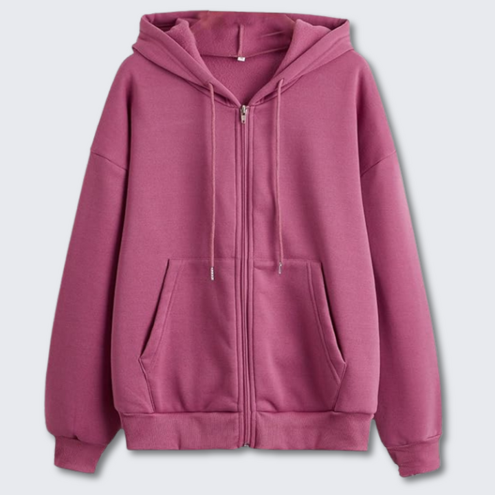 Hochwertiger Damen Reißverschluss-Hoodie, bestens geeignet für den täglichen Gebrauch.
