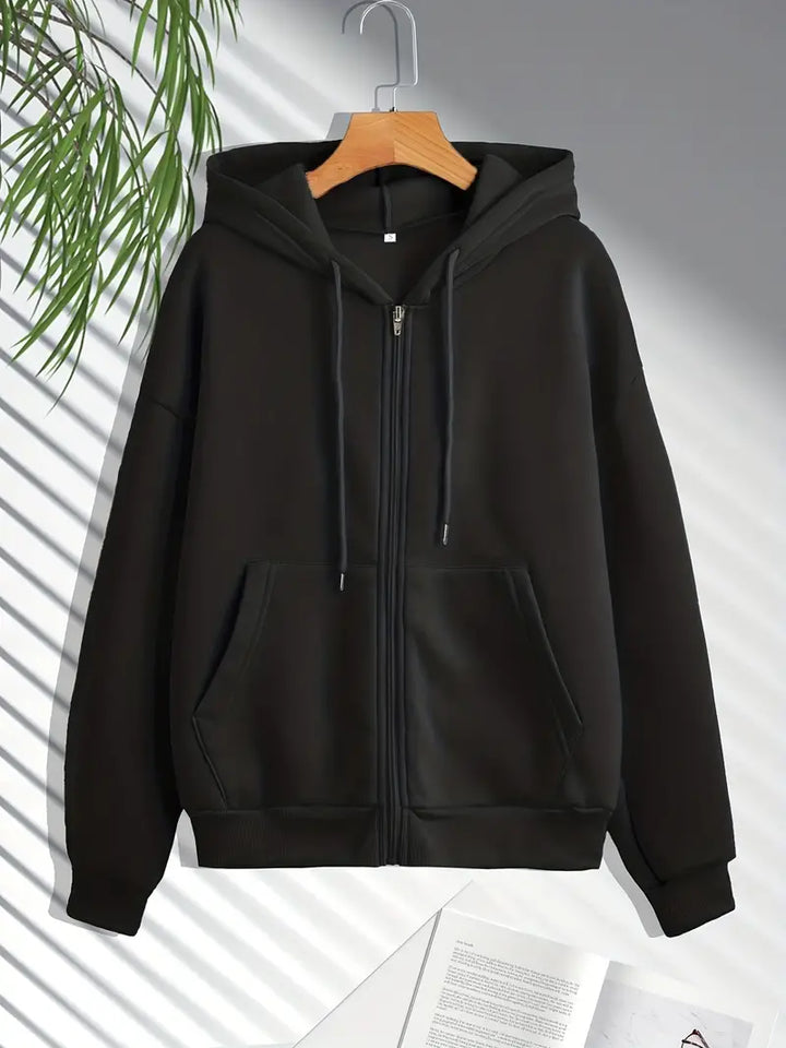 Damen Hoodie mit Reißverschluss, weicher Stoff. Perfekt als Alltagsoutfit & für die Freizeit.