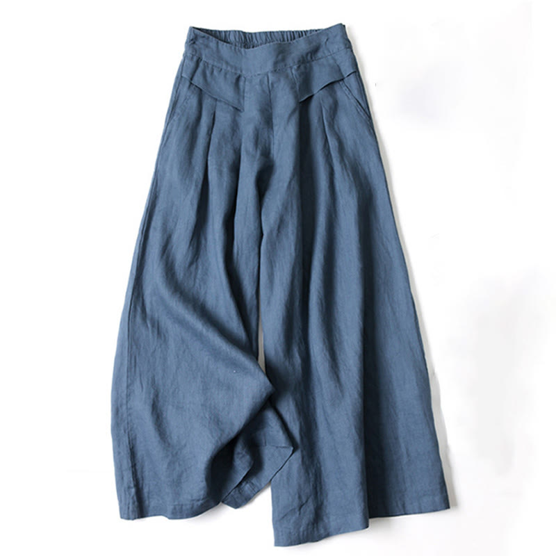 Elegante Damen Hose mit weitem Bein & hoher Taille. Lockere Passform, Casual Chic für Herbstmode.