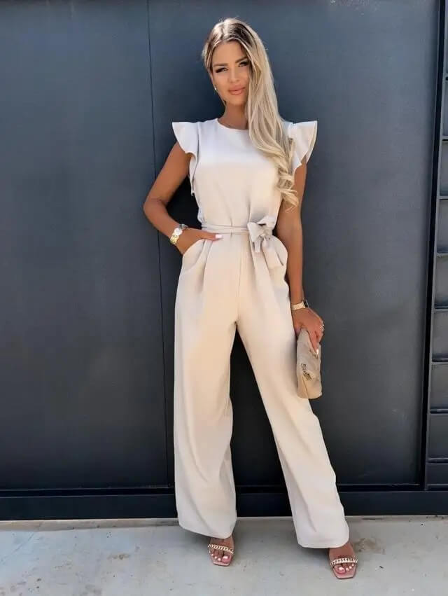 Damen Jumpsuit im Relaxed Fit für stilvollen Komfort, ideal für Frühling & Sommer Mode.