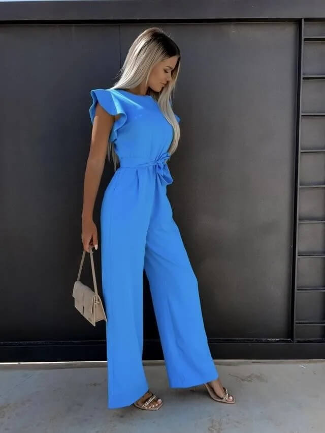Damen Jumpsuit mit entspanntem Schnitt für stilvollen Komfort, ein vielseitiger Frühling/Sommer-Look.