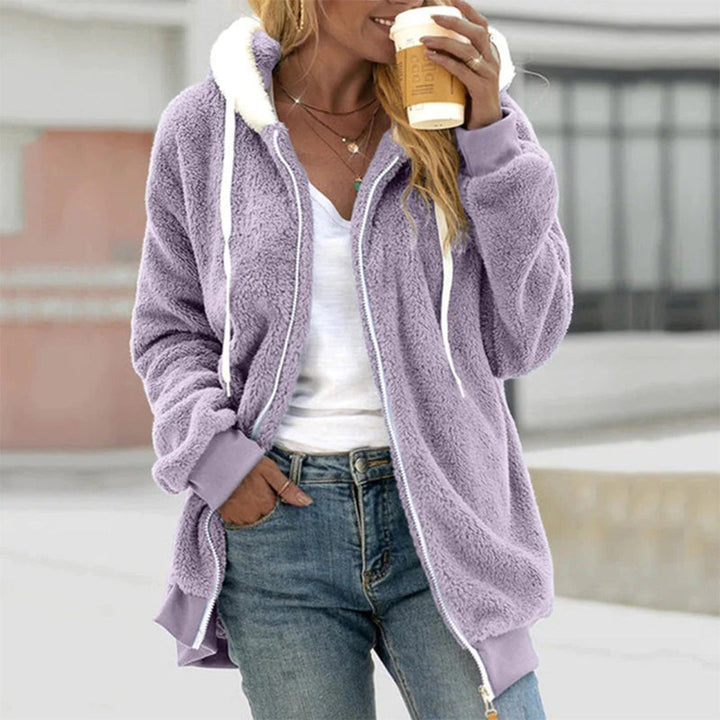 Eleganter Damen Cardigan mit Kapuze, modisches Oberteil für Herbst & Freizeit, stilvolle Strickjacke.