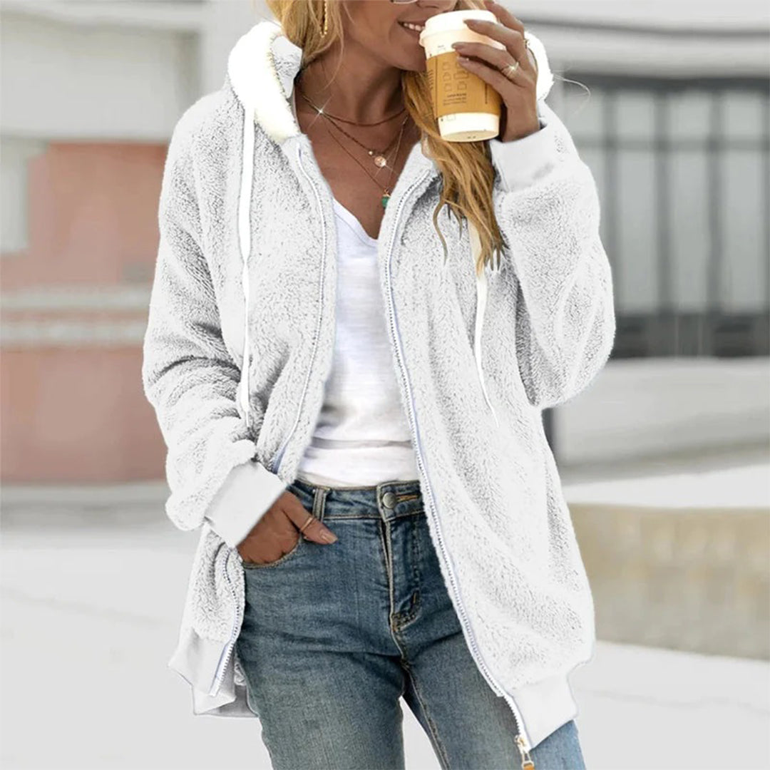 Lässiger Damen Kapuzen-Cardigan, bequemes Oberteil für Herbst, Winter & Freizeit, stilvolle Strickjacke.