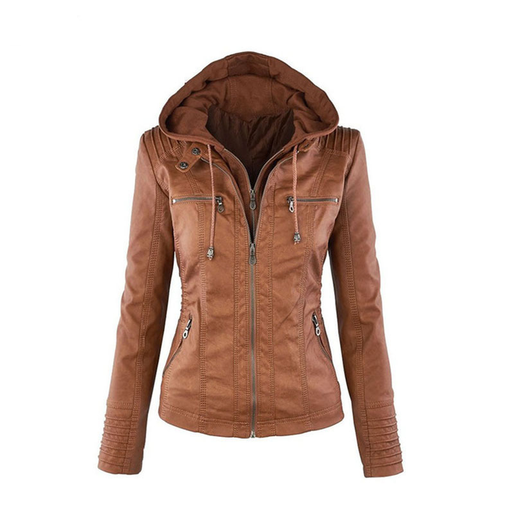 Casual Damen Kapuzenjacke, perfekt für den Alltag. Moderner Reißverschluss-Stil für Frauenmode.
