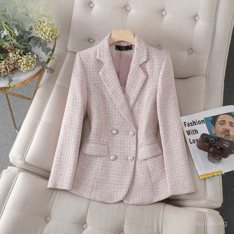 Modische Damen Karierte Jacke mit klassischem Karo-Muster, eleganter Schnitt für vielseitige Outfits.