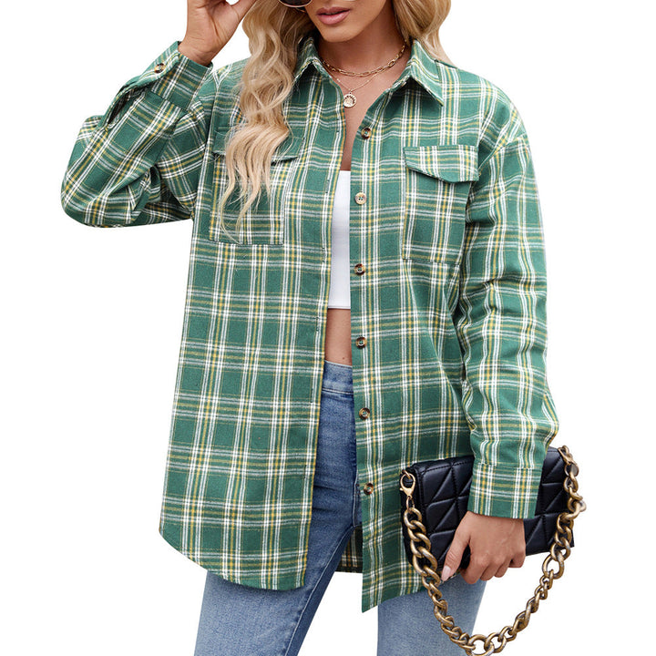 Lockeres Damen-Karohemd für komfortable Herbstmode, vielseitig kombinierbar als Hemdbluse.