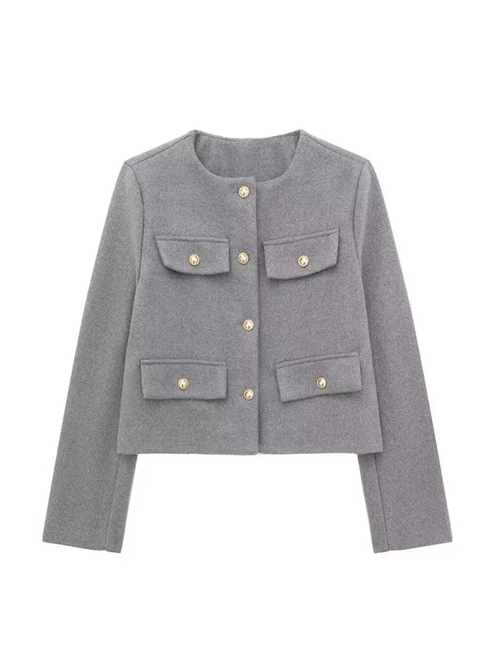 Elegant geschnittene Damen Knopfjacke für Business & Freizeit. Stilvolle Oberbekleidung für Frauen.