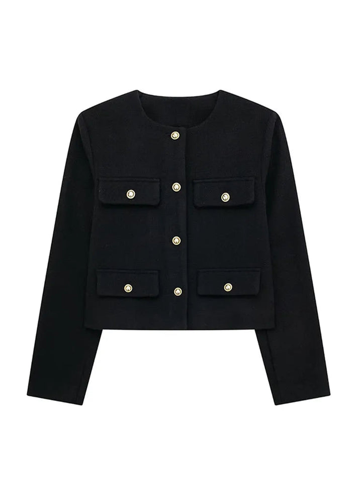 Damen Knopfjacke: Eleganter Stil, perfekt für Büro & Alltagschic. Vielseitige Oberbekleidung.
