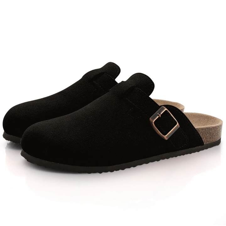 Stilvolle Damen Sandalen mit Komfort-Fußbett, diese flachen Schuhe sind perfekt für lange Tage.