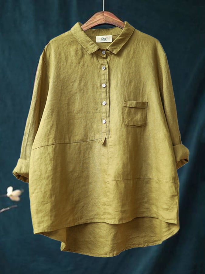 Modernes Damen Henley Kurzarm-Shirt mit Knopfleiste und Kragen. Ideal für Freizeit, Alltag und Büro. Vielseitig.