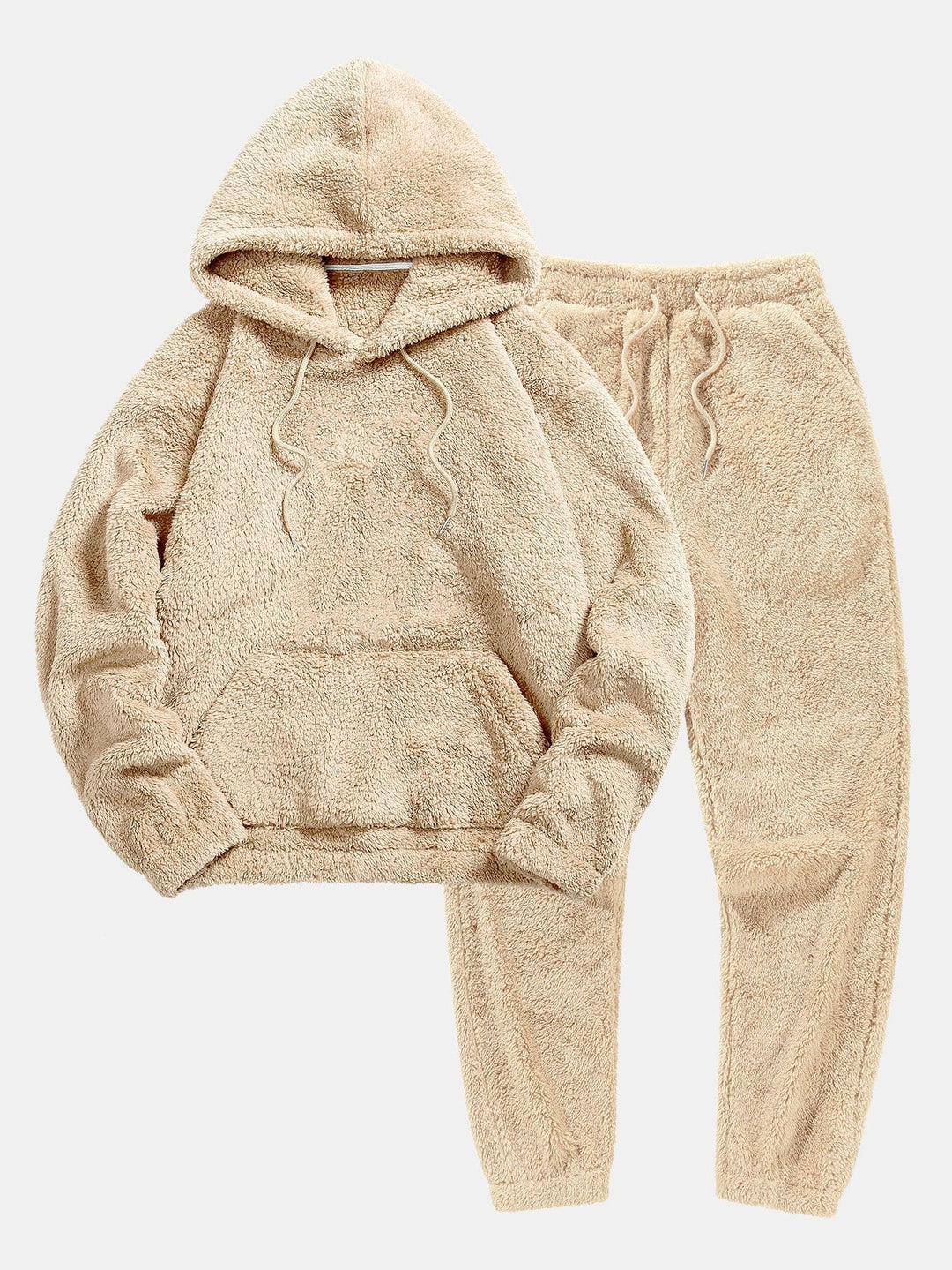 Damen Kuschel-Set mit bequemem Hoodie und passender Jogginghose in weicher Loungewear-Qualität für gemütliche Stunden.