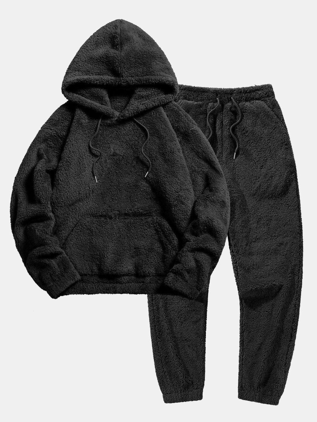 Warmer Damen Zweiteiler: Komfortabler Kapuzen-Hoodie und Jogginghose, ideal als Homewear oder für entspannte Wintertage.