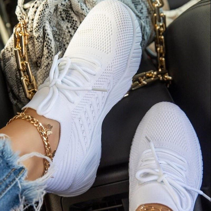 Damen Leichte & Atmungsaktive Sneakers mit rutschfester Sohle für Komfort im Alltag. Ideale Freizeitschuhe.