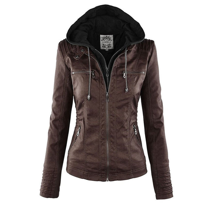Komfortable leichte Damen Wetterjacke mit Kapuze, wasserdicht, winddicht und modern im Design.