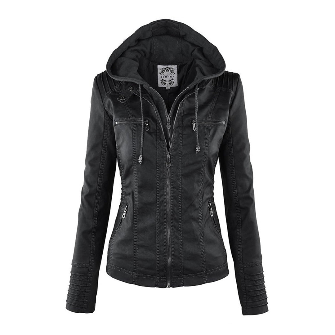 Vielseitige Damen Freizeitjacke mit Kapuze, wasserabweisend, leicht, ideal für Übergangszeiten.