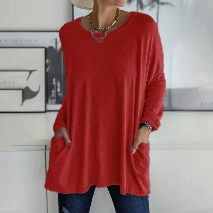Modisches Damen Loose Fit Top, kombiniert Stil mit ultimativem Komfort für Sommer.