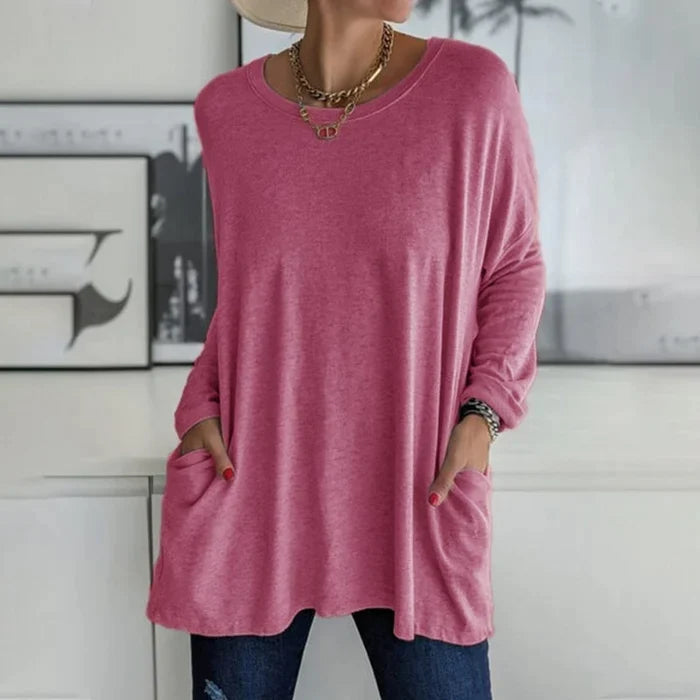 Stilvolles Loose Fit Damen Oberteil, ideal für modische Sommer- und Alltagskleidung.