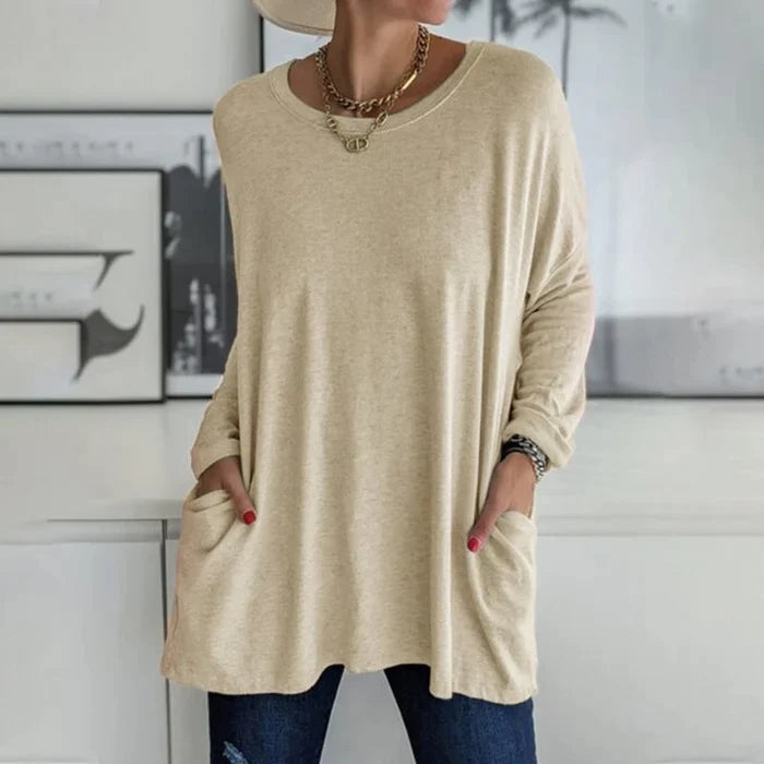 Locker geschnittenes Damen Oberteil für stilvolle Alltags- und Freizeitlooks im Sommer.