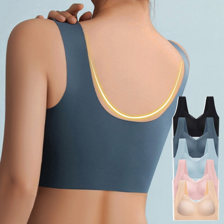 Eleganter nahtloser Push-Up BH für Damen, formt sanft & bietet unsichtbaren Komfort. Basic Unterwäsche.