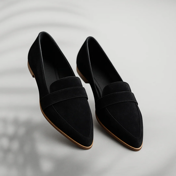 Damen orthopädische Slip-On Mokassins: bequeme Komfortschuhe für täglichen sicheren Halt und Fußgesundheit.
